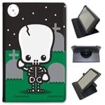 Fancy A Snuggle Skeleton In Graveyard Full Moon Universal Faux Leather Case Cover/Folio for the Samsung Galaxy Tab S 8.4