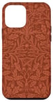 Coque pour iPhone 12 mini William Morris Gland et feuilles de chêne, orange brûlé vintage art
