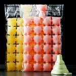 100 Pcs Ice Cube Bags, Self-Sealing Ice Cube Freezer Bags with Funnel, Ice Maker Cool Bag for Lunch Box Camping Picnic Cocktail Wine Drinks, 2400 Ice Cubes
