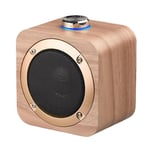 Onsinic 1pc Wireless Bluetooth Speaker Rechargeable Portable Wooden Wireless Blueteeth Stereo Sound Speaker Column Speaker