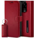 SURAZO Étui de Protection pour téléphone Portable Redmi Note 13 Pro Plus 5G - Pliable - en Cuir véritable - Magnétique - Compartiment pour Cartes - Protection RFID - Fonction Support - Portefeuille -