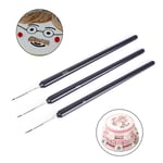 3st Tårtglasyr Dekoration Målarpensel Fondant Puddersocker onesize