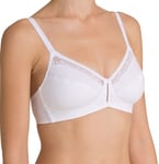 Triumph Cotton Beauty Non-Wired Bra Womens Everyday Bras Size UK 34D BNWT