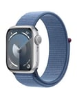 Apple Watch Series 9 (Gps), 41Mm Silver Aluminium Case With Winter Blue Sport Loop