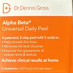 Dr Dennis Gross Alpha Beta UNIVERSAL DAILY Face/Facial 2 Step PEEL EXP 02/23