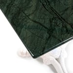 Seine cafébord vit/grön marmor 60x60 cm
