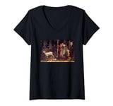 Womens The Mystic Tree by John William Waterhouse V-Neck T-Shirt