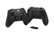 Microsoft Xbox Wireless Controller + Wireless Adapter for Windows 10 - spelkontroll - trådlös - Bluetooth