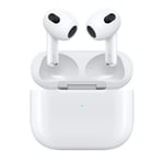 AirPods TWS Bluetooth-hörlurar med Lightning-fodral, trådlös laddning stöds.