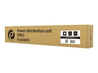 Energenie Eg-Pdu-014-Fc14 - Kraftdistributionsenhet (Kan Monteras I Rack) - Ac 250 V - 2500 Watt - Utgångskontakter: 8 (8 X Iec 60320 C14) - 1U - 3 M Sladd