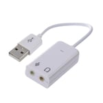 CABLING® Adaptateur cable carte son USB 2.0 male vers 2 jack femelle micro et casque