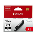 Canon Original Black Xl Cli-571xlbk Ink Cartridge (895 Pages)