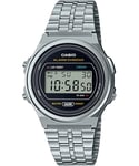 Casio Collection Vintage WoMens Silver Watch A171WE-1AEF Stainless Steel (archived) - One Size