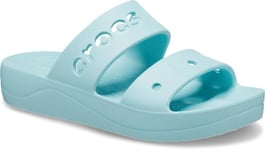 Crocs Women's Baya Platform Sandal, Pure Water, 4 UK