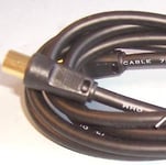 PRO SIGNAL - TV Aerial Coaxial Lead, Male to Male, 2m Black