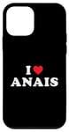 Coque pour iPhone 12 mini Cadeau prénom Anais, I Heart Anais I Love Anais