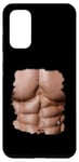 Coque pour Galaxy S20 Fake Muscle Under Clothes Chest Six Pack Abs
