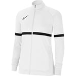 Nike Academy 21 Women's Track Jacket, womens, CV2677-100, White/Black/Black, XXS