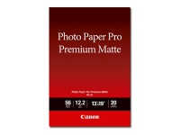 Canon Pro Premium PM-101 - Slät matt - 310 mikrometer - Super A3/B (330 x 483 mm) - 210 g/m² - 20 ark fotopapper - för PIXMA PRO-1, PRO-10, PRO-100