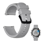 Garmin Vivomove Luxe / Vivomove 3 / Vivomove Style / Venu twill silicone watch band - Grey
