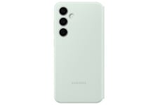 Etui Smart View avec porte-carte pour Galaxy S24FE - Vert d''eau