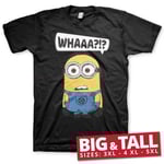 Hybris Minions - Whaaa?!? Big & Tall T-Shirt (Black,4XL)