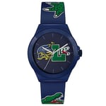 Lacoste Analogue Quartz Watch for Men with Navy Blue Silicone Bracelet - 2011231
