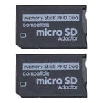 2x Micro SD to Pro Duo Memory Card Adapter Slot Riser Memory Card Holder