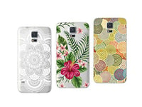 NOVAGO Compatible with Samsung Galaxy S5, S5 Neo, S5 New Pack of 3 Protective Cases with Fantasy Pattern