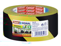 Tesa Signal Universal - Markeringstejp - 50 Mm X 66 M - Polypropylen - Svart, Gul