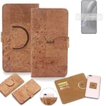 360° wallet case cork cover for Motorola Edge 30 Neo case bag