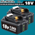 2 Packs 7.0Ah For Makita 18V Li-Ion BL1830 BL1850 BL1860 LXT Cordless Battery