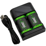 Dual 2X Rechargeable Battery Pack And Charger For Xbox One / S / X Controller