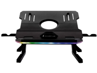 Surefire Gaming Portus X2 - Stativ för notebook - 10 -> 17 (upp till 10 kg) - 6 olika RGB-inställningar - Svart