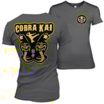 Hybris Cobra Kai Kickback Girly Tee (DarkGrey,XL)