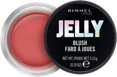 Rimmel Jelly Blush Blusher, Long-Lasting and Water Based Bouncy Formula for Dewy