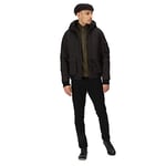 Regatta Mens Faizan Waterproof and Breathable Jacket - Coat with thermoguard insulation, hood and multipocket, Black, S (RMP332)