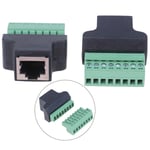 Rj45 To Screw Terminal Adaptor Female 8 Pin Connector Fo Onesize