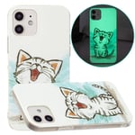 IMD iPhone 12- 12 Pro TPU-deksel - Happy Cat