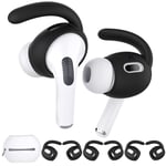 AHASTYLE Apple AirPods Pro 2 öronkrokar, 3 par, Storlek L - Svart