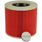 vhbw 1x filtre à cartouche compatible avec Kärcher WD 3.250, WD 3.320 M, WD 2 Premium aspirateur à sec ou humide - Filtre plissé