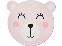Zeller Bear bricka, plast, rosa, 38 cm