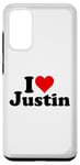 Galaxy S20 I love heart Justin Case