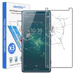 ebestStar - compatible with Sony Xperia XZ2 Screen Protector Premium Tempered Glass, x3 Pack anti-Shatter Shatterproof, 9H 3D Bubble Free [Phone: 153 x 72 x 11.1mm, 5.7'']