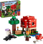 LEGO 21179 Minecraft The Mushroom House Set, Building Toy for Kids Age 8... 