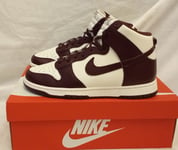 Nike Dunk High Top Trainers Men's / Women's Size 9.5uk Burgundy Crush DD1869 601