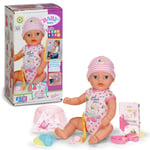 BABY born Little Magic Girl 835333 - Poupée de 36 cm avec 7 fonctions et accessoires réalistes - Fonctionne sans piles - Convient aux enfants dès 1 an