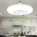 Quiet ceiling fans with lights E27 fan light ceiling Without remote Acrylic lampshade Pendant Lights Kids room lamp bedroom lights ceiling Fan chandelier office restaurant indoor ceiling fan lamp