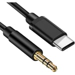 Câble USB C vers 3,5mm Jack 1M, USB C vers Auxiliaire Prise Jack, Cable Jack Adaptateur Casque, Cable Aux Voiture Stéréo(2pcs)