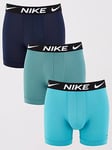 Nike Underwear Mens Boxer Brief 3pk- Multi, Multi, Size S, Men